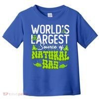 WorldS Largest Source Of Natural Gas Funny Fart Machine Gift Toddler T-Shirt thumb 0