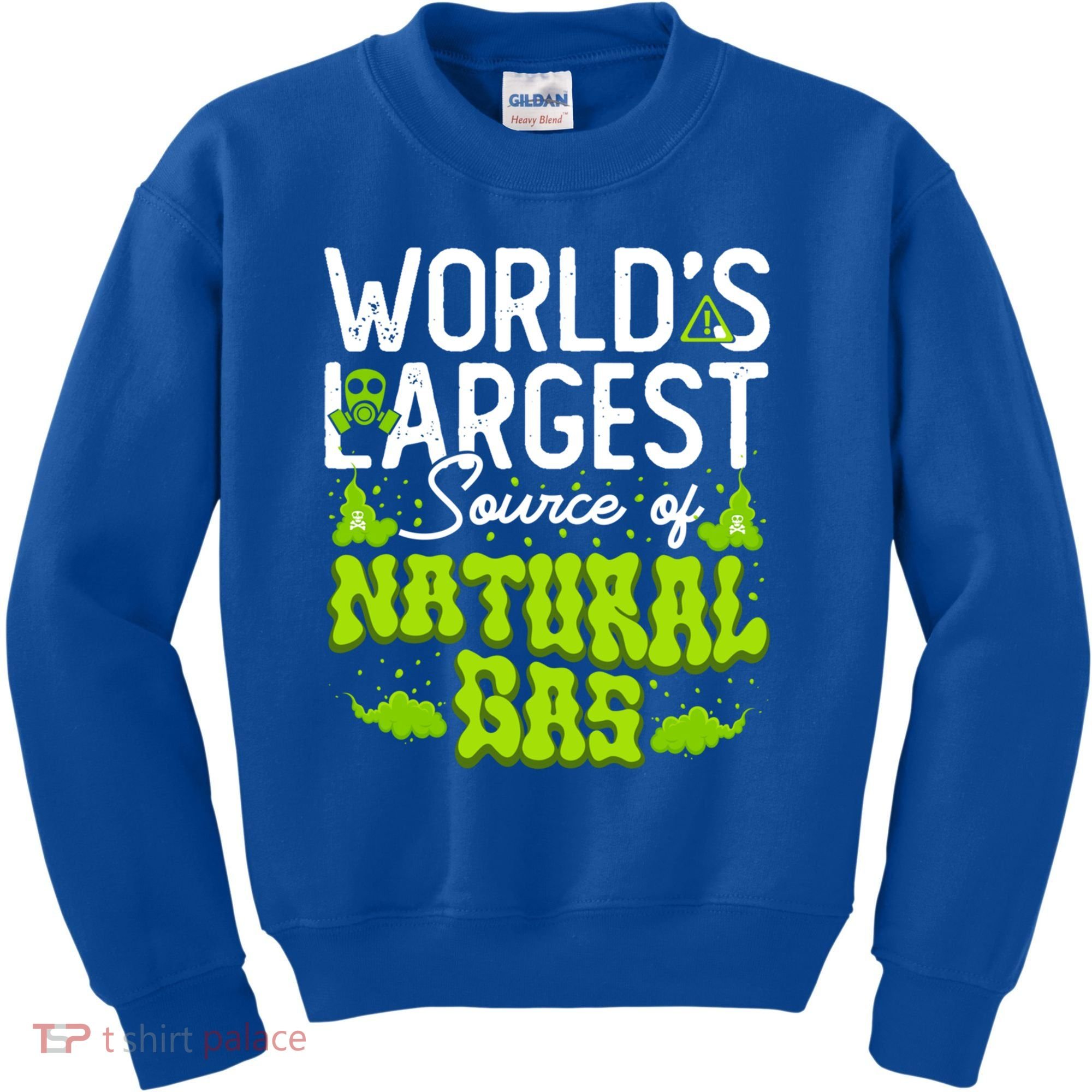 WorldS Largest Source Of Natural Gas Funny Fart Machine Gift Kids Sweatshirt
