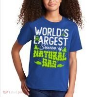 WorldS Largest Source Of Natural Gas Funny Fart Machine Gift Kids T-Shirt thumb 2