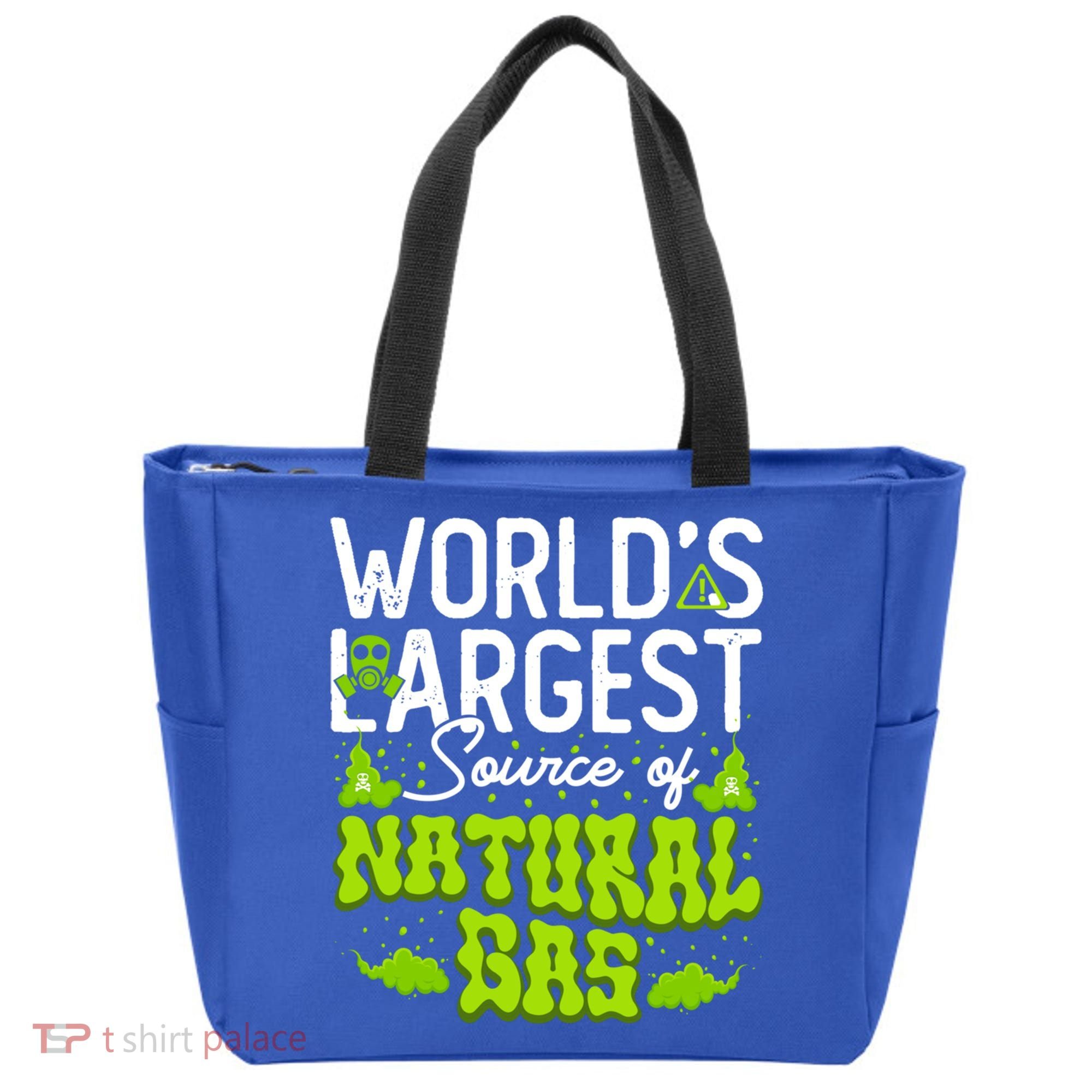 WorldS Largest Source Of Natural Gas Funny Fart Machine Gift Tote Bag