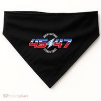 When Lightning Strikes Twice 45 47 Trump Reelection USA-Made Doggie Bandana thumb 0