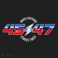 When Lightning Strikes Twice 45 47 Trump Reelection Beanie thumb 2