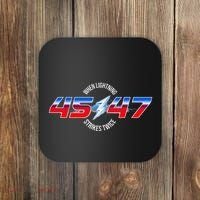 When Lightning Strikes Twice 45 47 Trump Reelection Coaster thumb 0