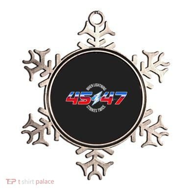 When Lightning Strikes Twice 45 47 Trump Reelection Ornament