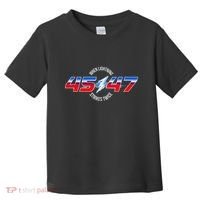 When Lightning Strikes Twice 45 47 Trump Reelection Toddler T-Shirt thumb 0