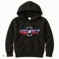 When Lightning Strikes Twice 45 47 Trump Reelection Kids Hoodie thumb 0