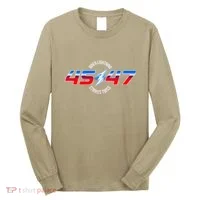When Lightning Strikes Twice 45 47 Trump Reelection Long Sleeve Shirt thumb 0