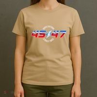 When Lightning Strikes Twice 45 47 Trump Reelection T-Shirt thumb 4