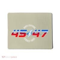 When Lightning Strikes Twice 45 47 Trump Reelection Mousepad thumb 0
