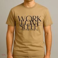 Work Love Sleep Sometimes Hustle Mom Hard Working Mom Boss Gift T-Shirt thumb 3