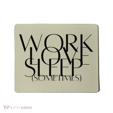 Work Love Sleep Sometimes Hustle Mom Hard Working Mom Boss Gift Mousepad