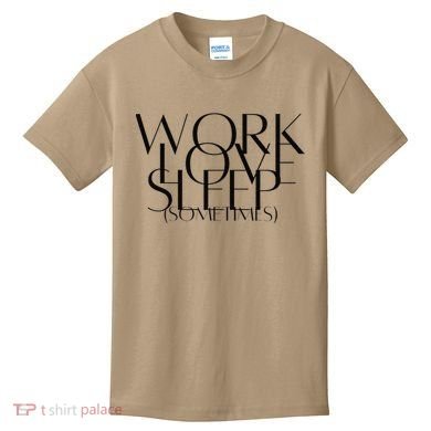 Work Love Sleep Sometimes Hustle Mom Hard Working Mom Boss Gift Kids T-Shirt