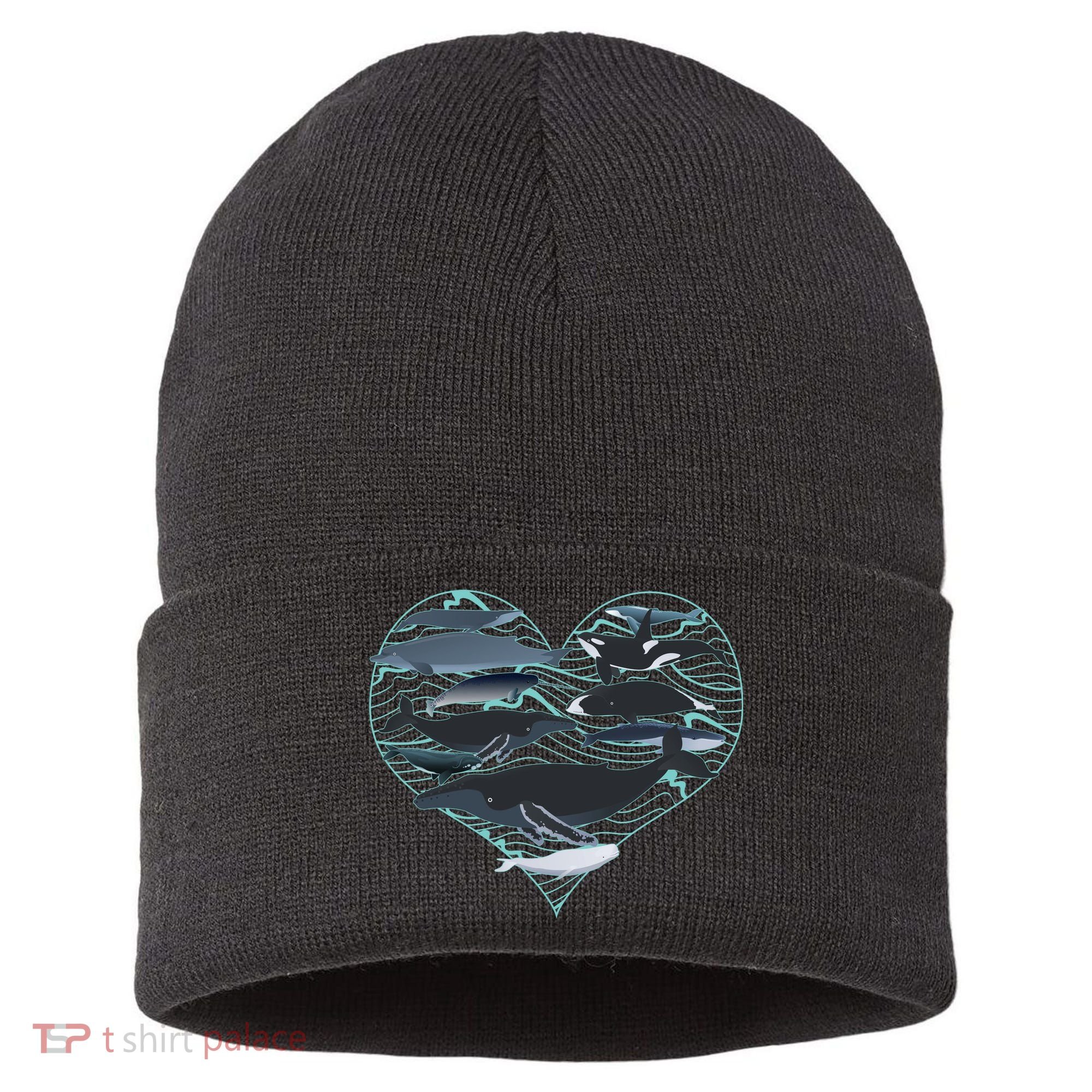 Whale Lover Save The Whales Sustainable Knit Beanie