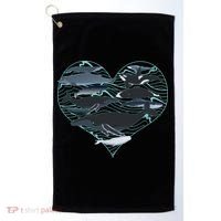 Whale Lover Save The Whales Golf Towel thumb 0
