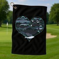 Whale Lover Save The Whales Golf Towel thumb 1