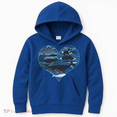 Whale Lover Save The Whales Kids Hoodie