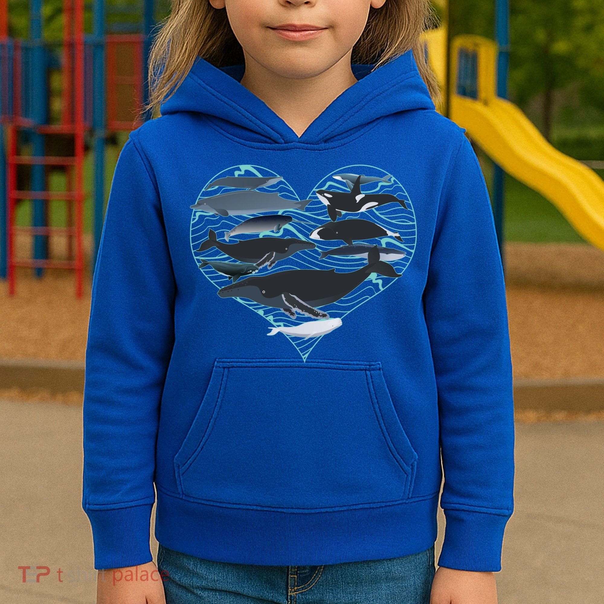 Whale Lover Save The Whales Kids Hoodie