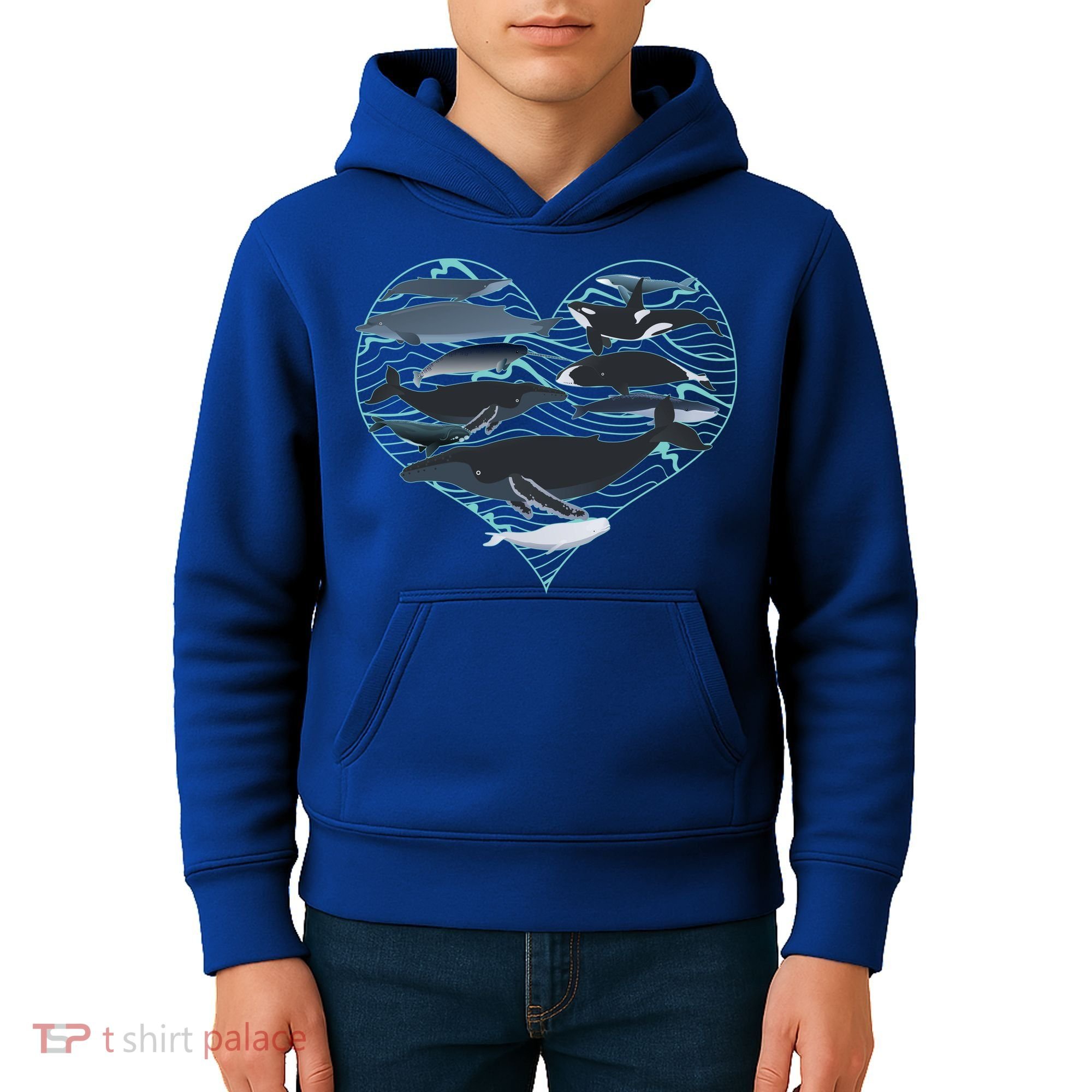 Whale Lover Save The Whales Kids Hoodie