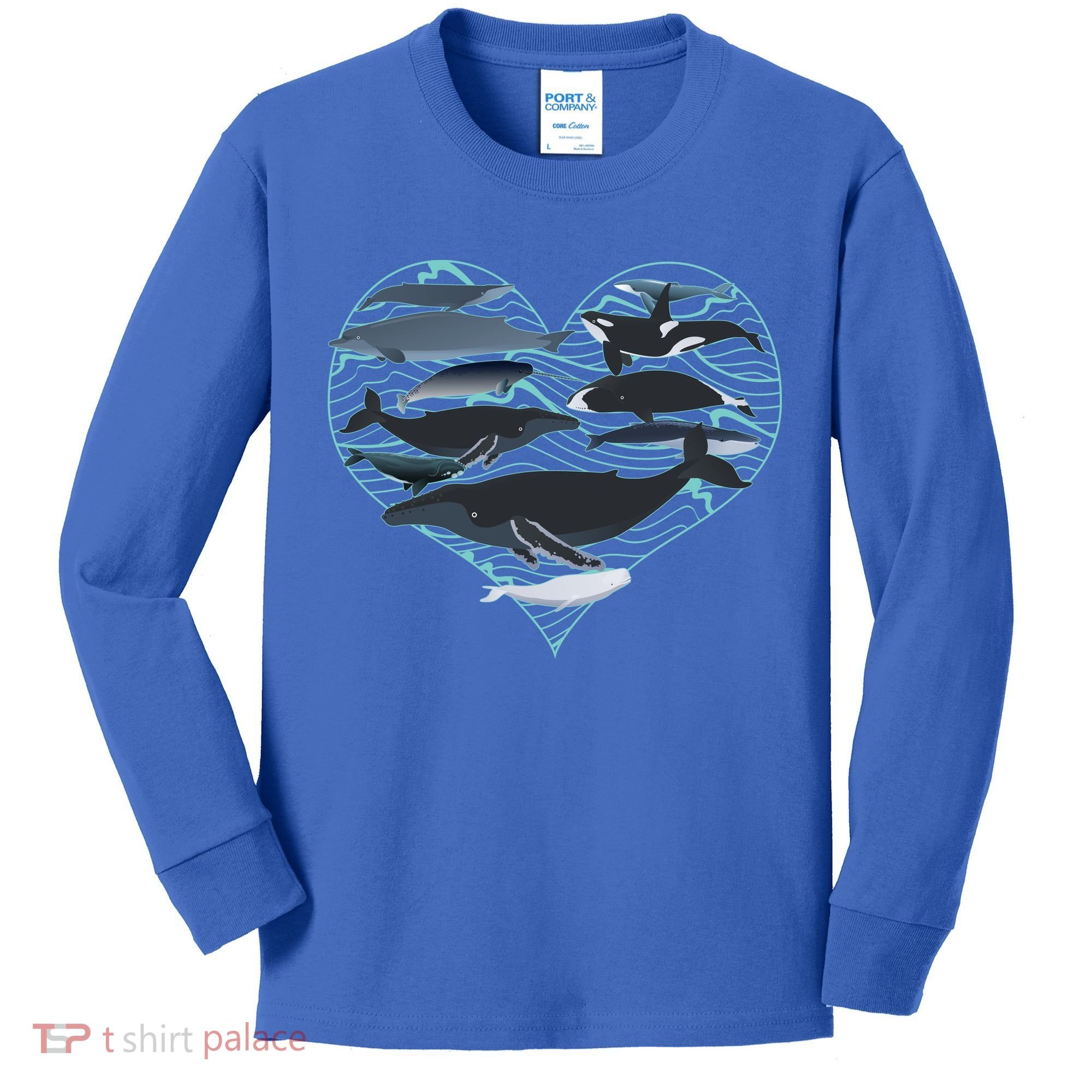 Whale Lover Save The Whales Kids Long Sleeve Shirt