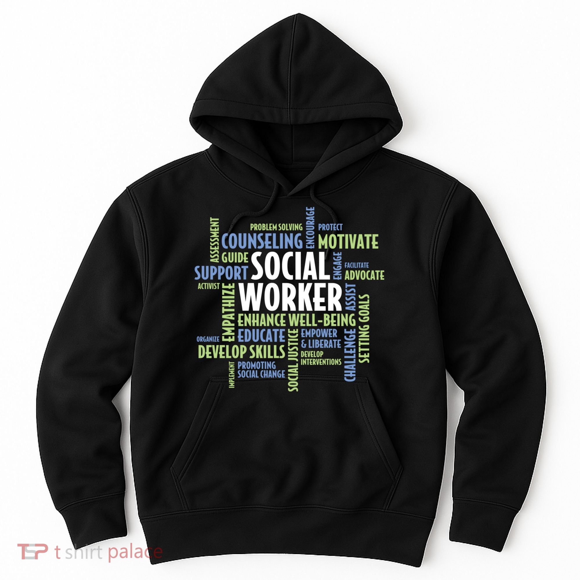 Words LCSW Social Work Month Gift For Social Worker Hoodie