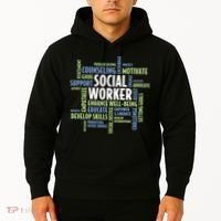 Words LCSW Social Work Month Gift For Social Worker Hoodie thumb 2