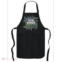 Words LCSW Social Work Month Gift For Social Worker Apron thumb 0