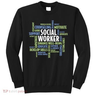 Words LCSW Social Work Month Gift For Social Worker Sweatshirt