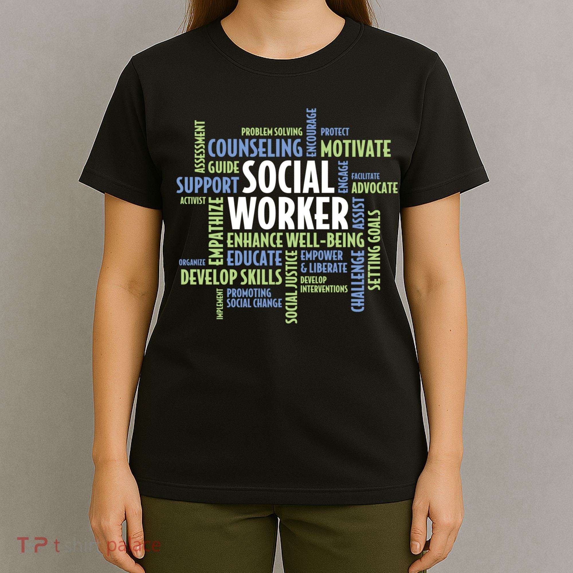 Words LCSW Social Work Month Gift For Social Worker T-Shirt
