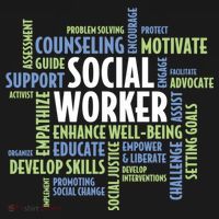 Words LCSW Social Work Month Gift For Social Worker T-Shirt thumb 7