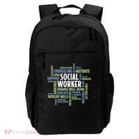 Words LCSW Social Work Month Gift For Social Worker Backpack thumb 0