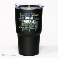 Words LCSW Social Work Month Gift For Social Worker Tumbler thumb 0
