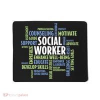 Words LCSW Social Work Month Gift For Social Worker Mousepad thumb 0