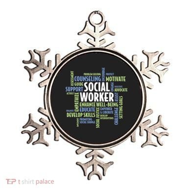 Words LCSW Social Work Month Gift For Social Worker Ornament