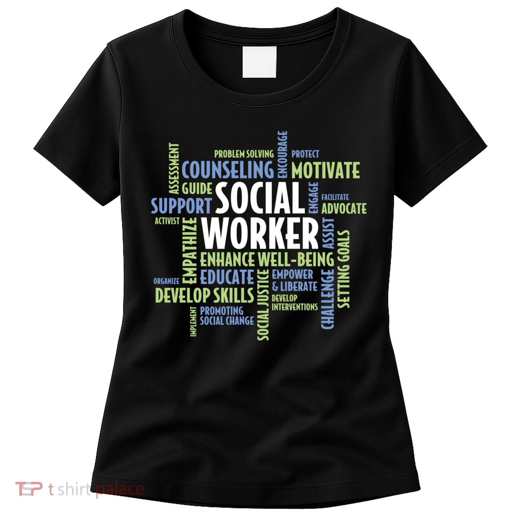 Words LCSW Social Work Month Gift For Social Worker Women's T-Shirt