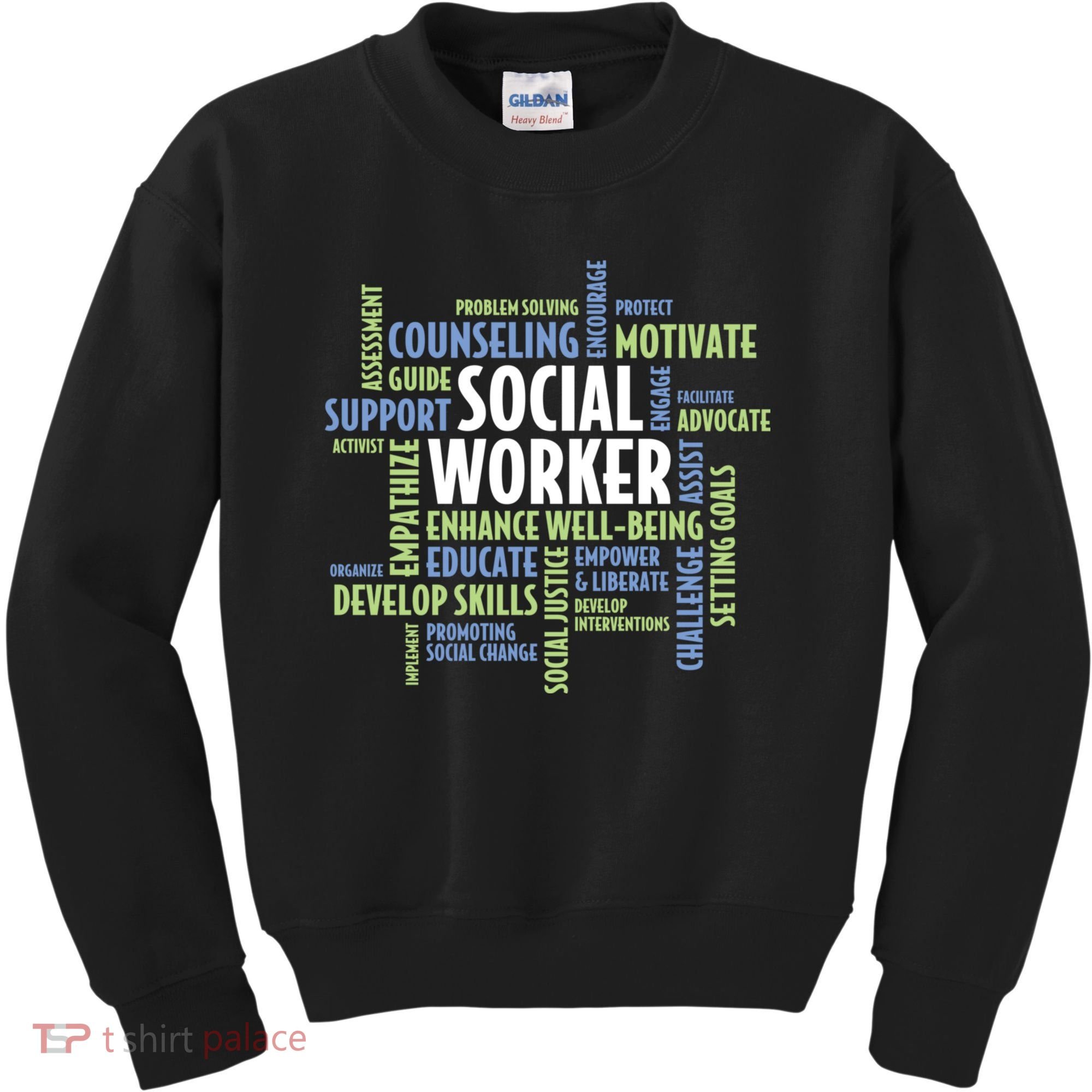 Words LCSW Social Work Month Gift For Social Worker Kids Sweatshirt