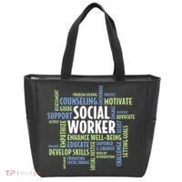 Words LCSW Social Work Month Gift For Social Worker Tote Bag thumb 0