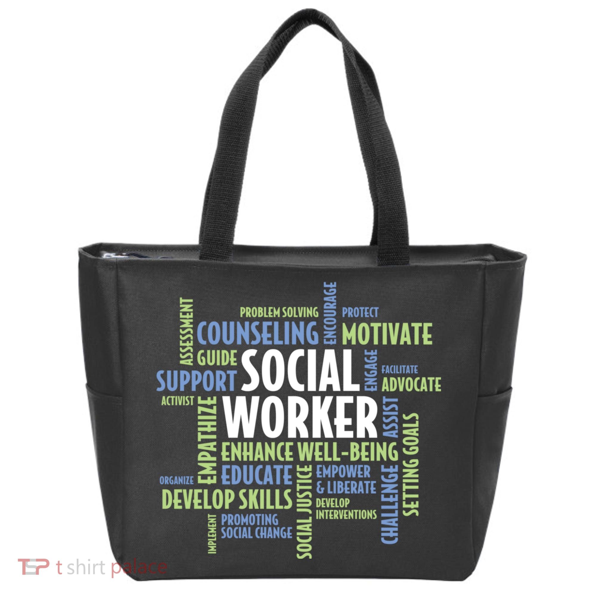 Words LCSW Social Work Month Gift For Social Worker Tote Bag