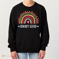 Womens Library Squad Librarian Bookworm Book Lover VNeck Women's Sweatshirt thumb 0