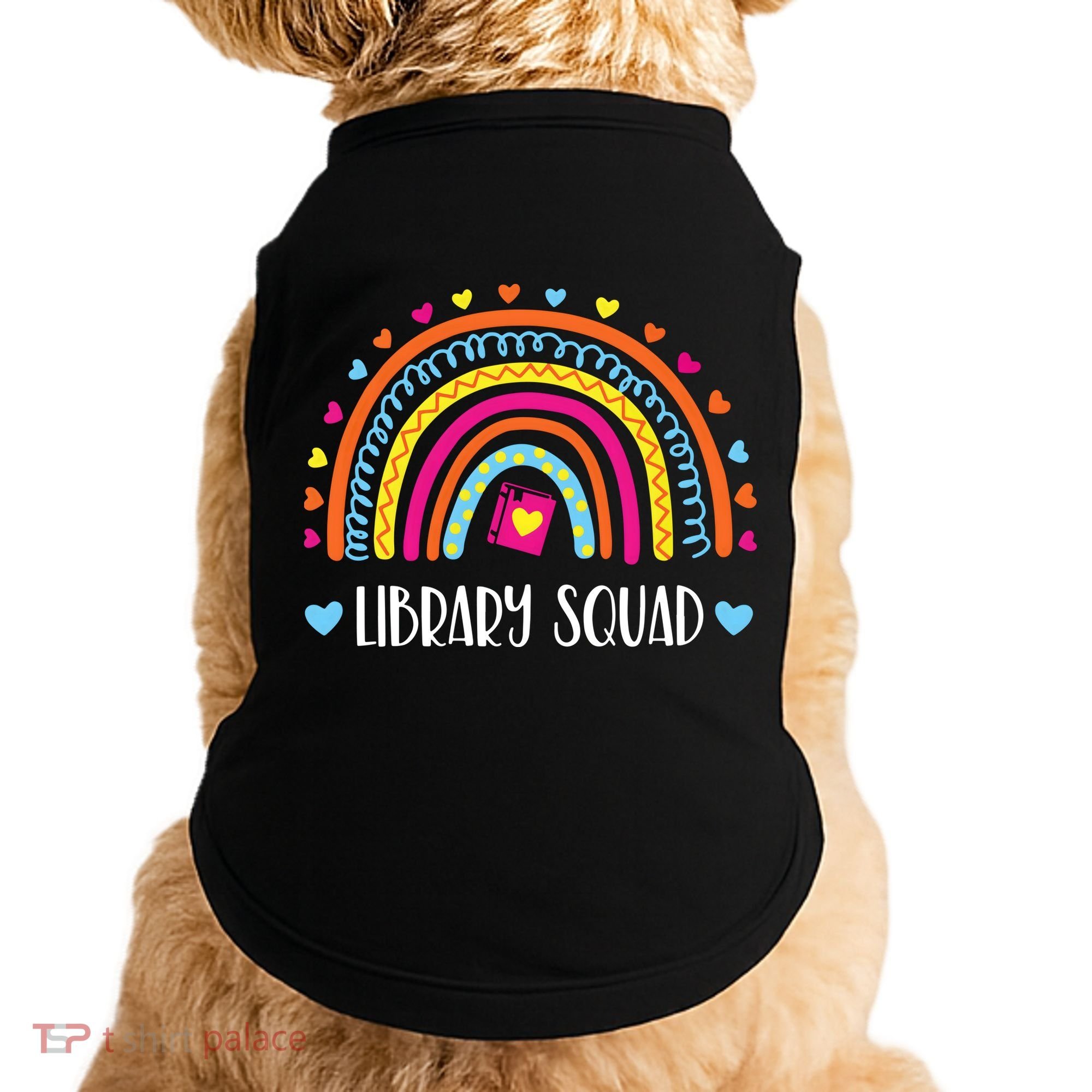 Womens Library Squad Librarian Bookworm Book Lover VNeck Doggie Tank