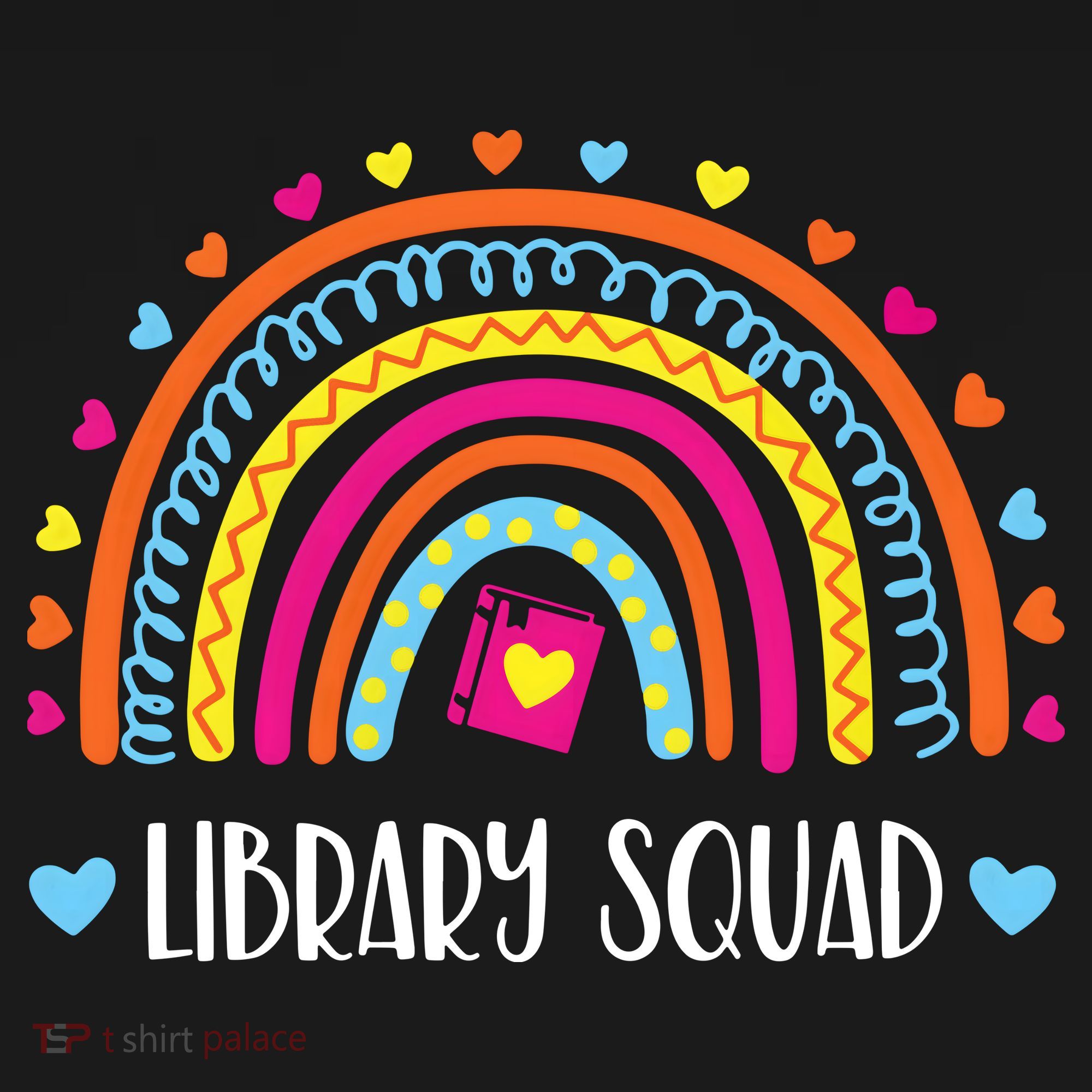 Womens Library Squad Librarian Bookworm Book Lover VNeck USA-Made Doggie Bandana