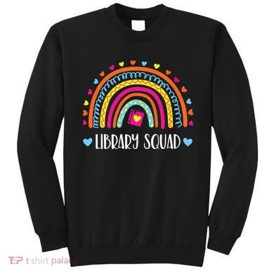 Womens Library Squad Librarian Bookworm Book Lover VNeck Sweatshirt