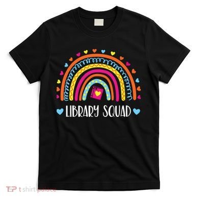 Womens Library Squad Librarian Bookworm Book Lover VNeck T-Shirt