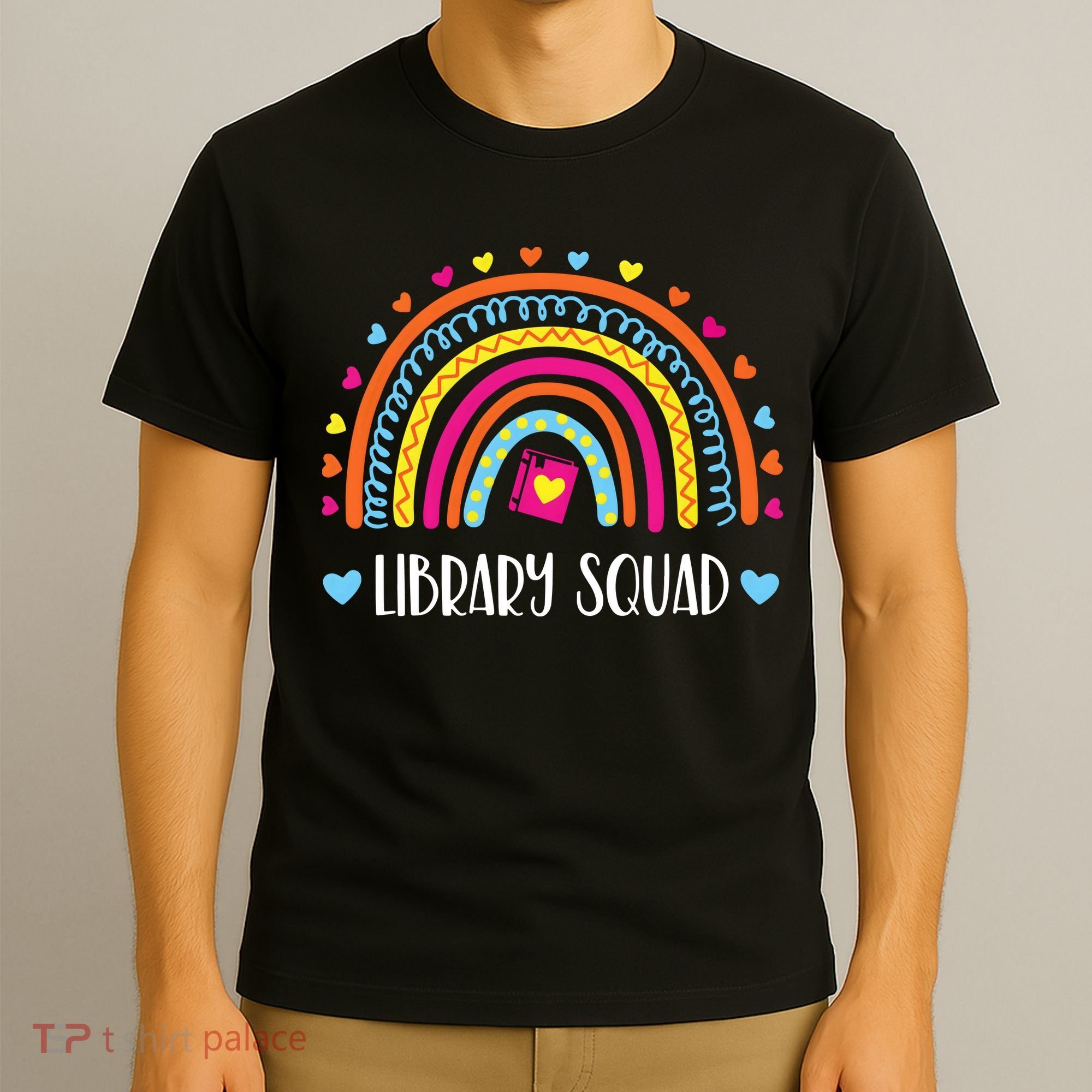 Womens Library Squad Librarian Bookworm Book Lover VNeck T-Shirt