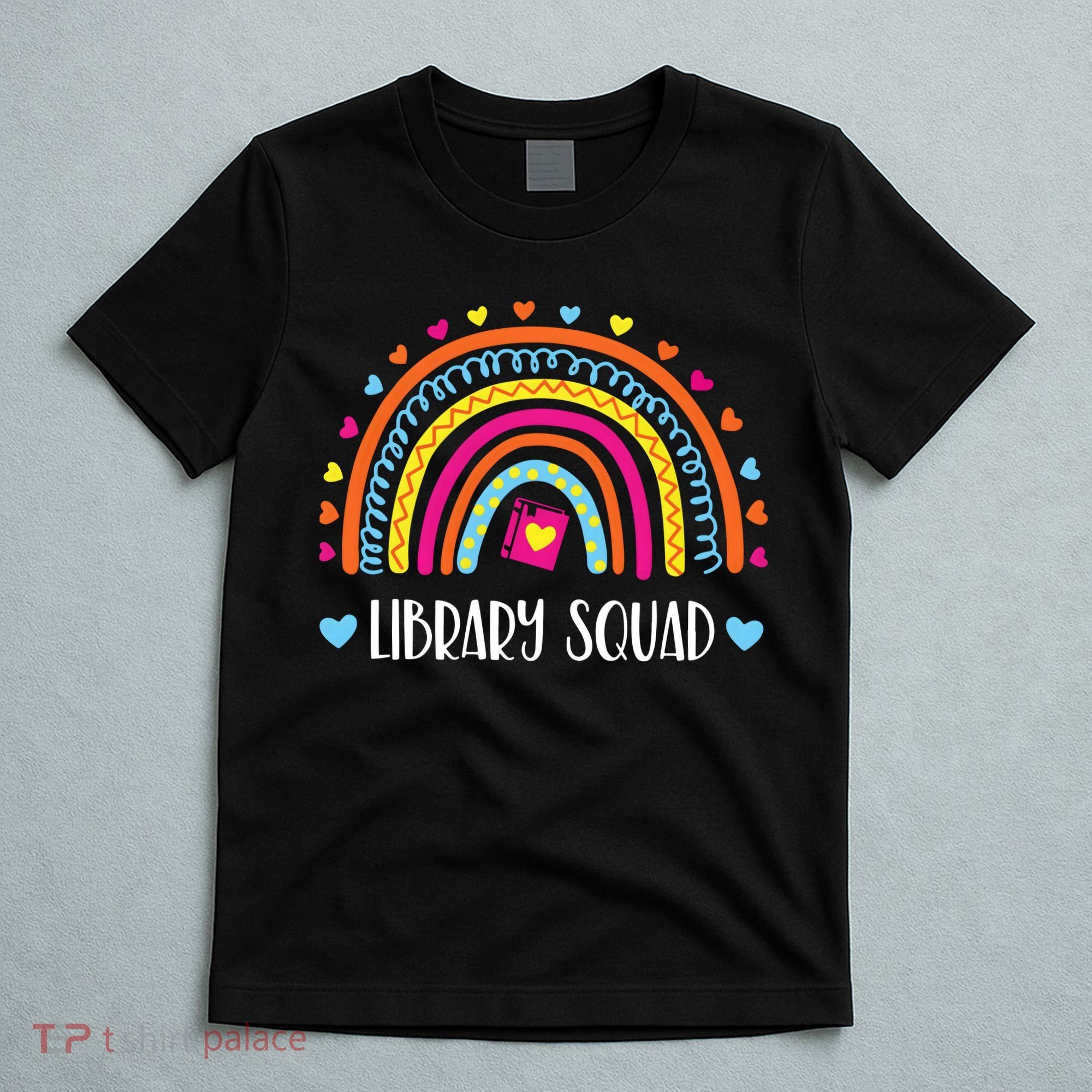 Womens Library Squad Librarian Bookworm Book Lover VNeck T-Shirt