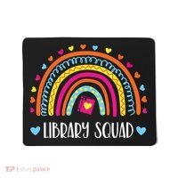 Womens Library Squad Librarian Bookworm Book Lover VNeck Mousepad thumb 0