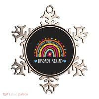 Womens Library Squad Librarian Bookworm Book Lover VNeck Ornament thumb 0