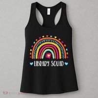 Womens Library Squad Librarian Bookworm Book Lover VNeck Women's Tank Top thumb 3