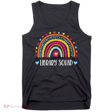 Womens Library Squad Librarian Bookworm Book Lover VNeck Tank Top