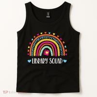 Womens Library Squad Librarian Bookworm Book Lover VNeck Tank Top thumb 2