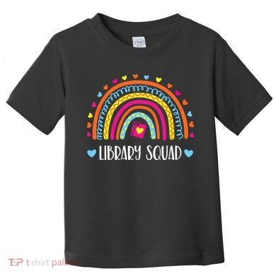 Womens Library Squad Librarian Bookworm Book Lover VNeck Toddler T-Shirt